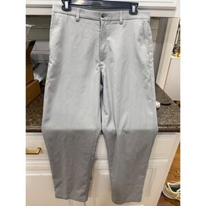Callaway Mens Golf Pants Light Gray Flat Front Performance Trousers 36x32